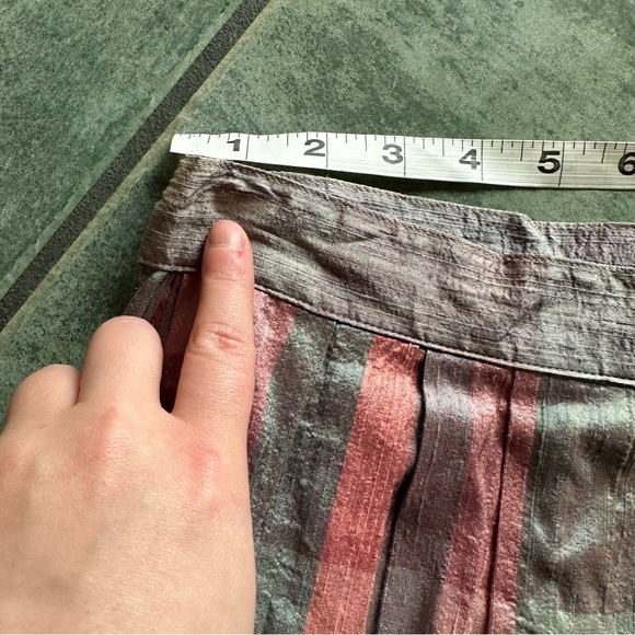 VTG 80s Retro Plaid Striped Skirt - Picture 2 of 6